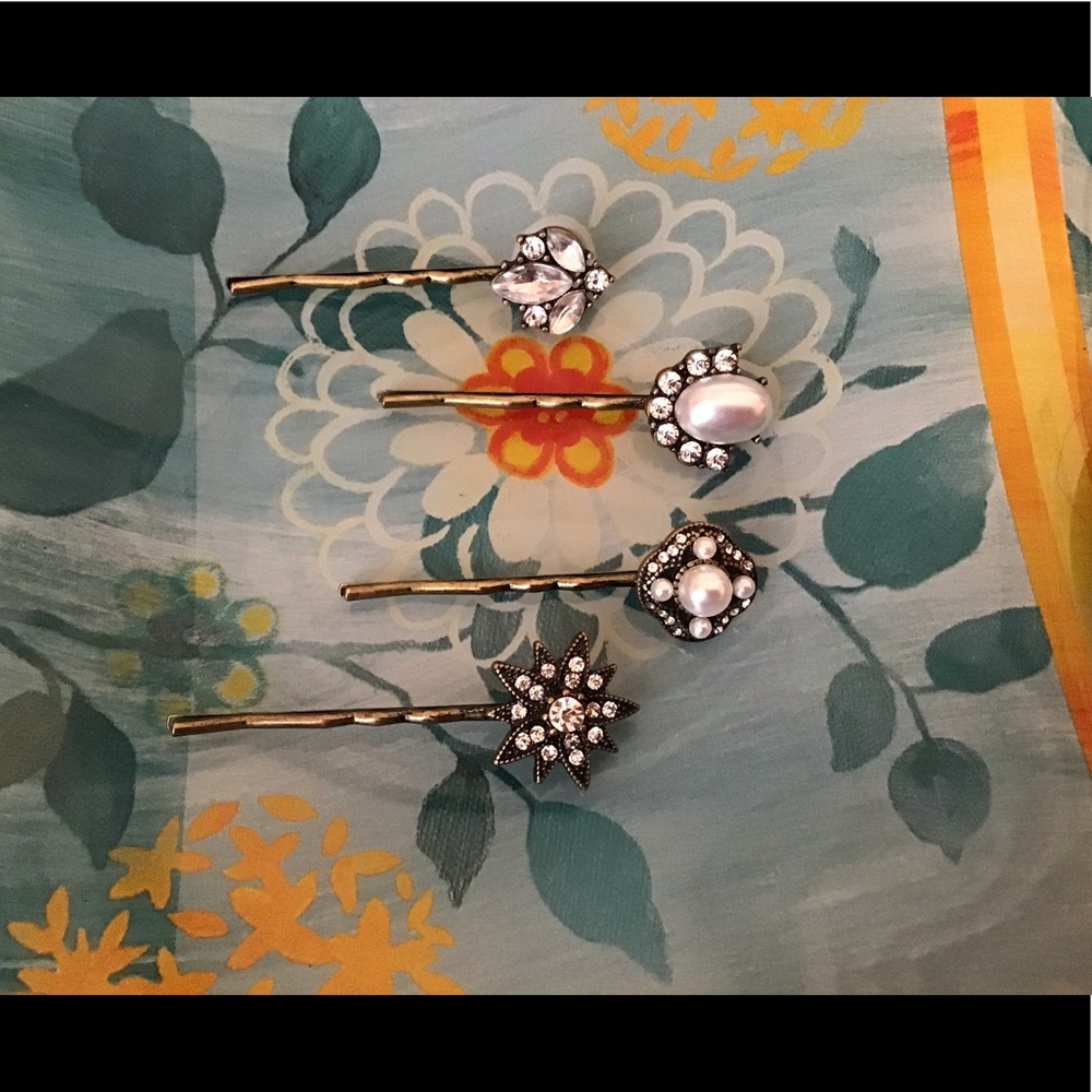 Set of 4 Fancy Hair Pins